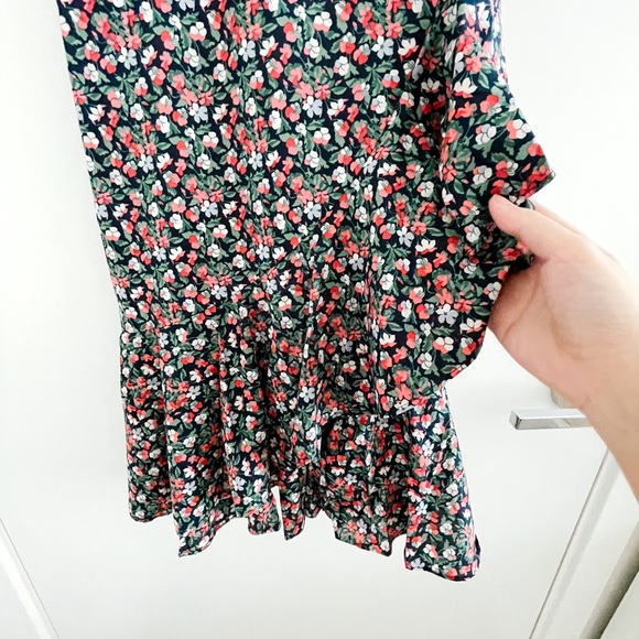 J Crew floral Dress | black, blue and pink summer dress - Picture 4 of 7